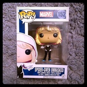 Unmasked spider Gwen funko pop